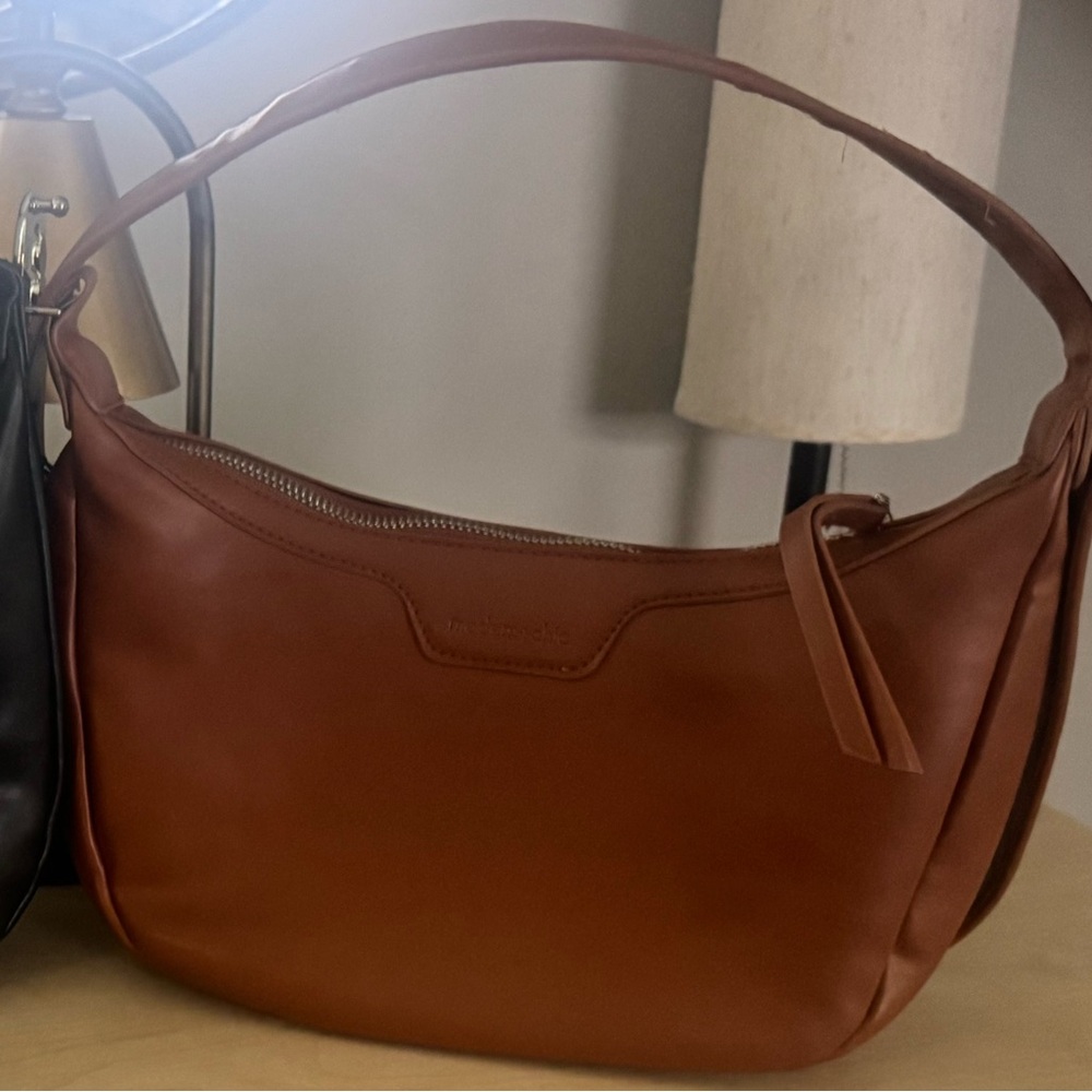 Modern+Chic Dixie Convertible crescent bag brown
